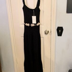 Agua by Agua Bendita Dress with Floral Details